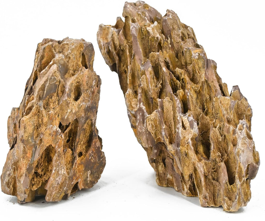 Unocho Aquarium Rocks 5lb Dragon Stone for Aquariums Landscaping Model Fish Tanks Terrariums Vivariums Paludarium