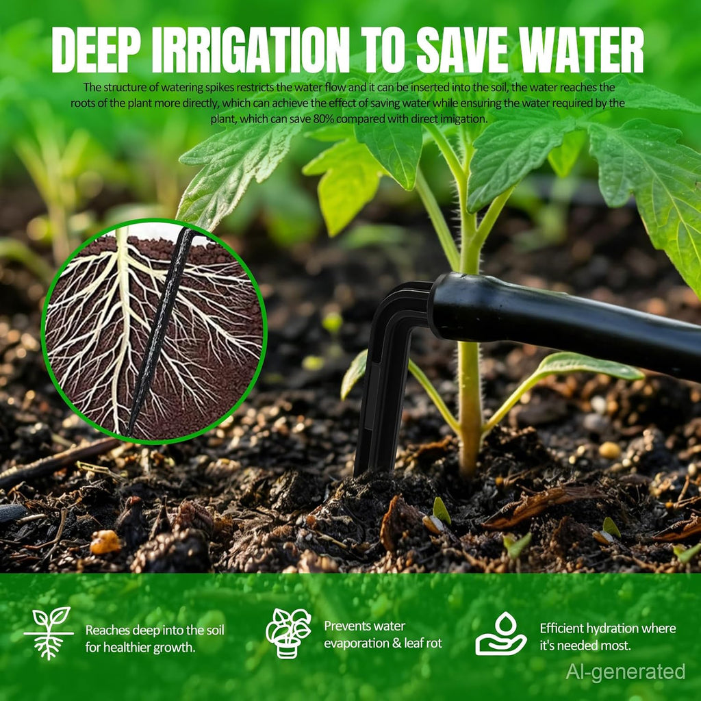 Solar Automatic Drip Irrigation System,Auto Self Watering Kit with Timer | Solar Powered Watering Device for Pots