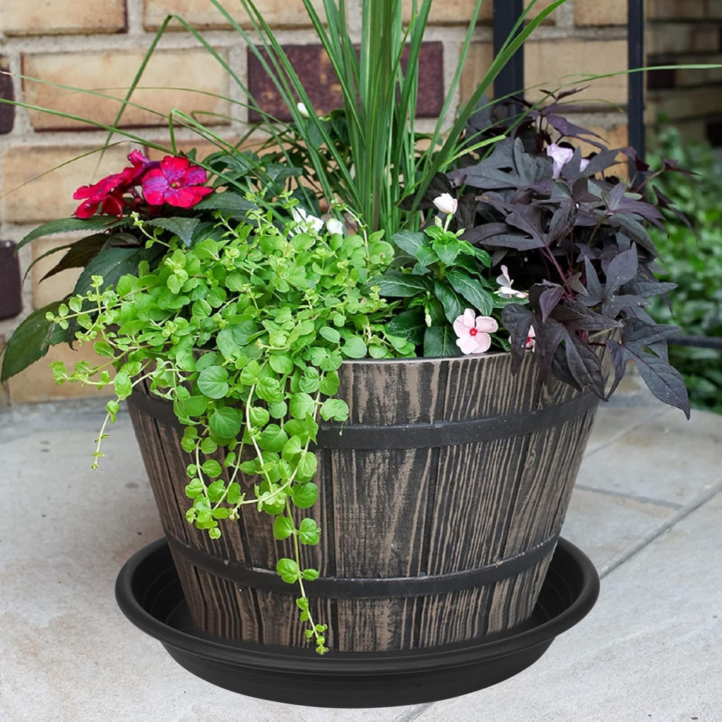 1 Pack of 26 inch Plant Saucer, Large Plant Tray, Heavy Sturdy Plant Drainage Tray for Indoors, Bird Bath Bowls, Sturdy