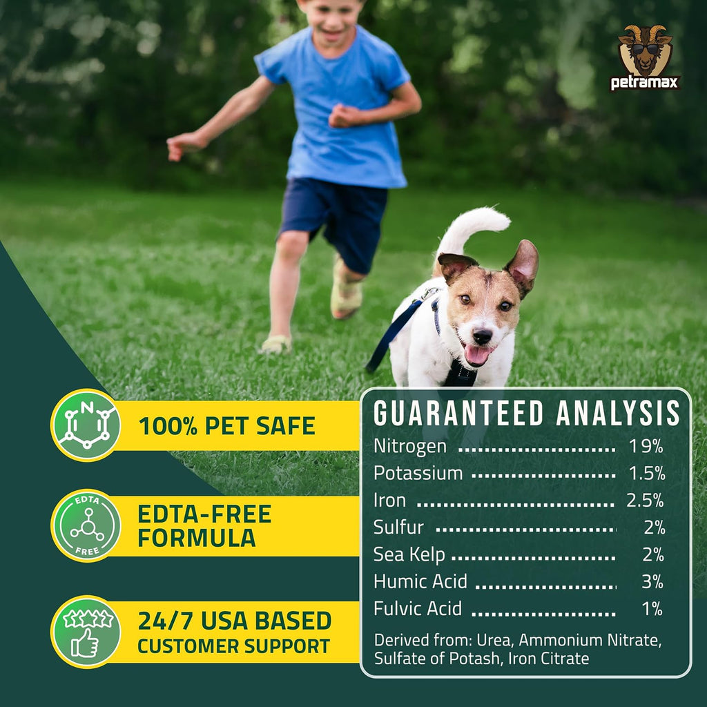 PetraMax Neighbor’s Envy Grass Fertilizer for Lawn & Garden, 1 Gallon Covers up to 16,000 sq.ft. 7-in-1 Liquid Lawn
