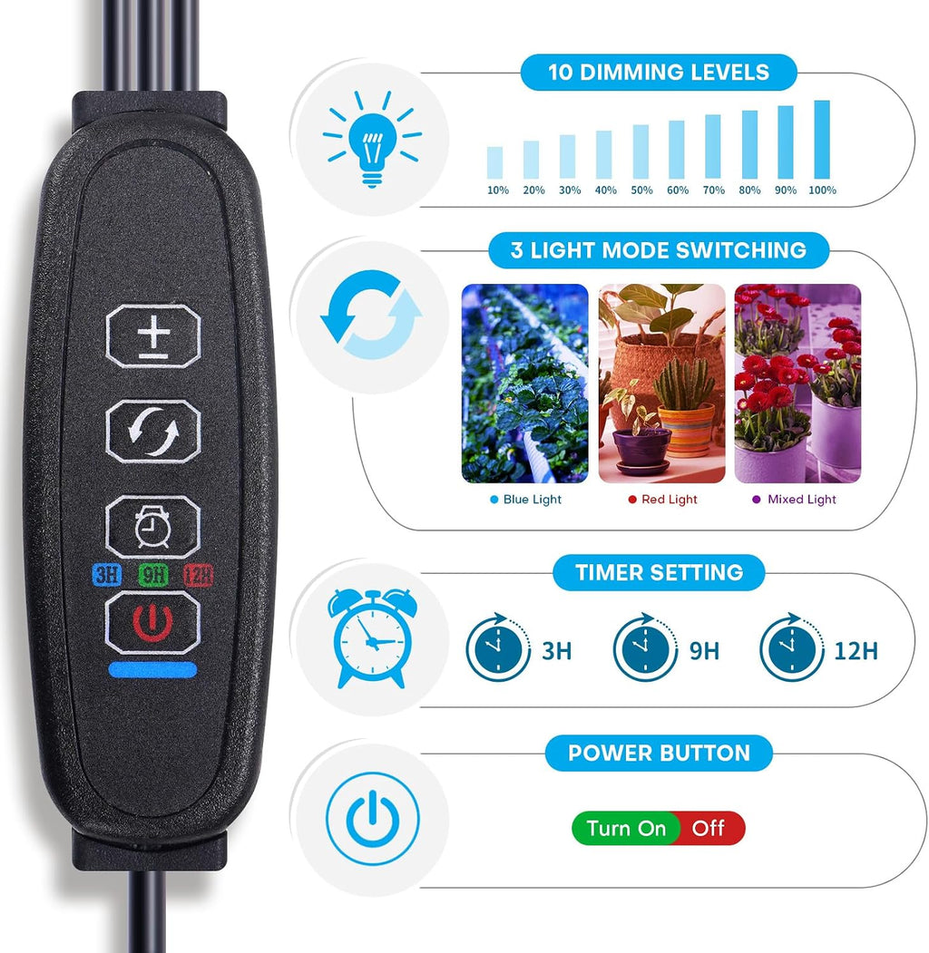 Upgraded Hydroponics Growing System with LED Grow Lights,108 Plant Sites,3 Layers Food-Grade PVC-U Pipes Hydroponic