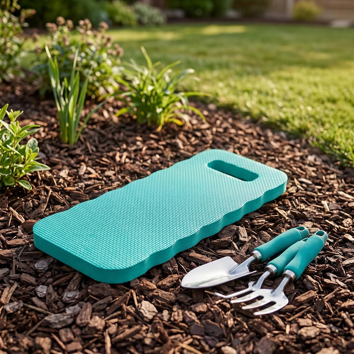 10 Pcs Garden Kneeling Mats, 15.8 x 6.7 x 0.67 Inch Foam Waterproof Knee Cushions | Multi-Use Garden Pads for Baby Bath