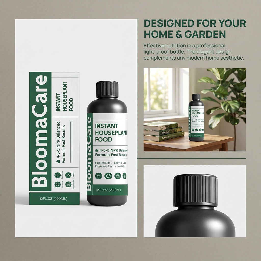 Blooma Care Plant Food,Liquid Plant Food,Liquid Plant Fertilizer - for Indoor Houseplants, All-Natural, Groundwater
