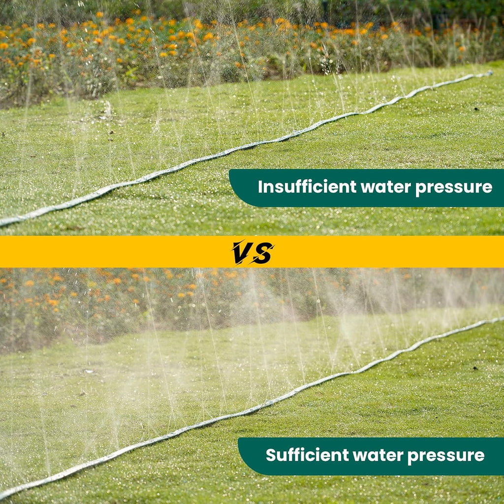 Sprinkler Soaker Hose 50ft for Garden Lawn, Watering Pipe with Holes, High-Efficiency Water-Saving Garden Irrigation