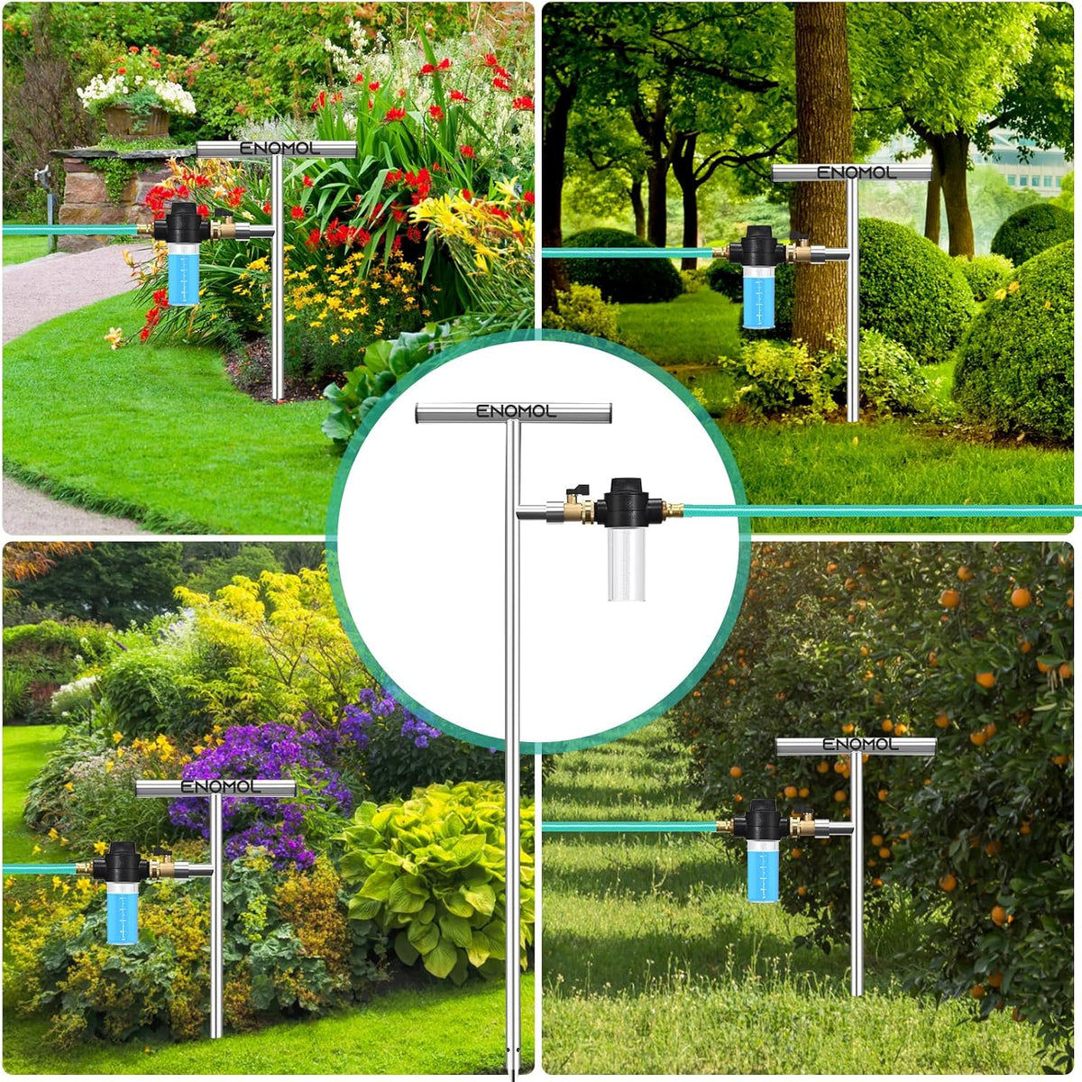 Stainless Steel Deep Root Tree Watering Tool,Root Feeder with Fertilizer Bottle Watering Wand Irrigation System