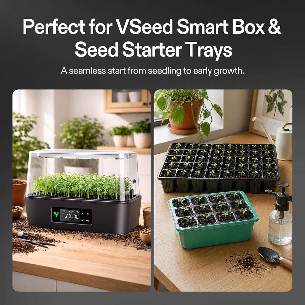 VIVOSUN Seed Rooter, Plant Starter Plugs, 40 Cubes | Support Robust Roots for Seedlings and Cuttings, Designed for