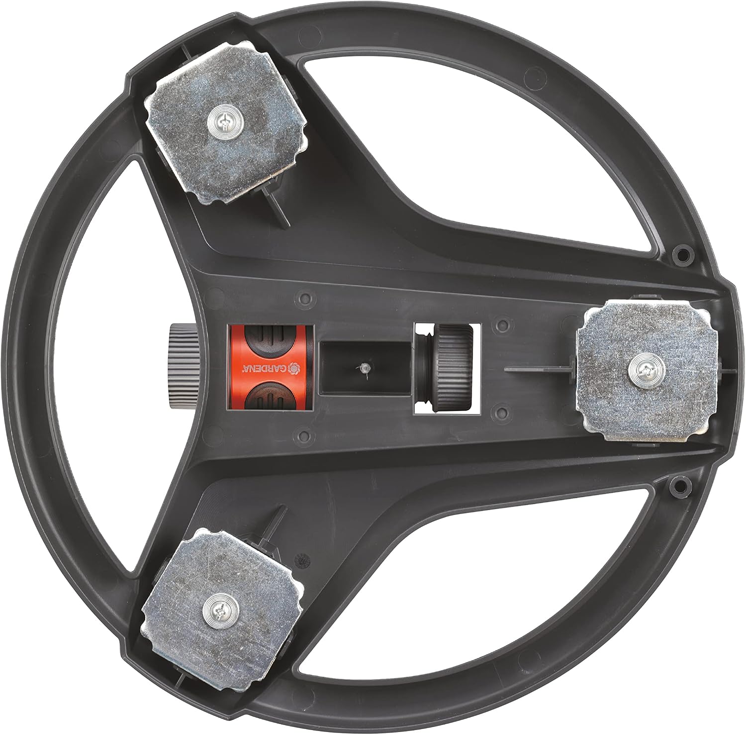 Gardena (69-84BZMX) ZoomMaxx Adjustable Sprinkler with Built in Timer Weighted Base for Precise Watering up to 2,300 Sq