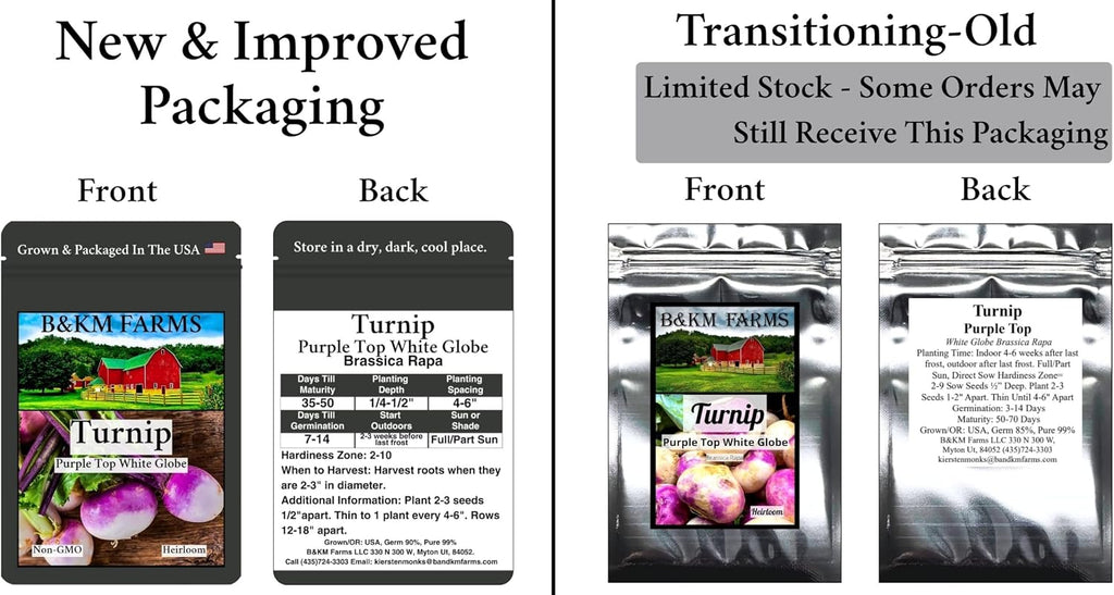 B&KM Farms 50,000+ Non-GMO Heirloom Seed Kit-50 Fruit & Vegetable Variety | Features 5+ year supply of 50 individual