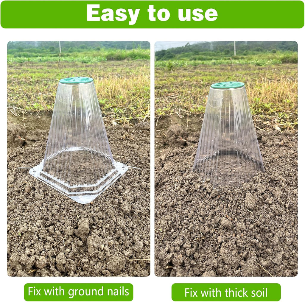 20Pc Reusable Bell-Shaped Plant Covers for Outdoor Gardens, Frost Protection and Animal Defense (Snails, Birds