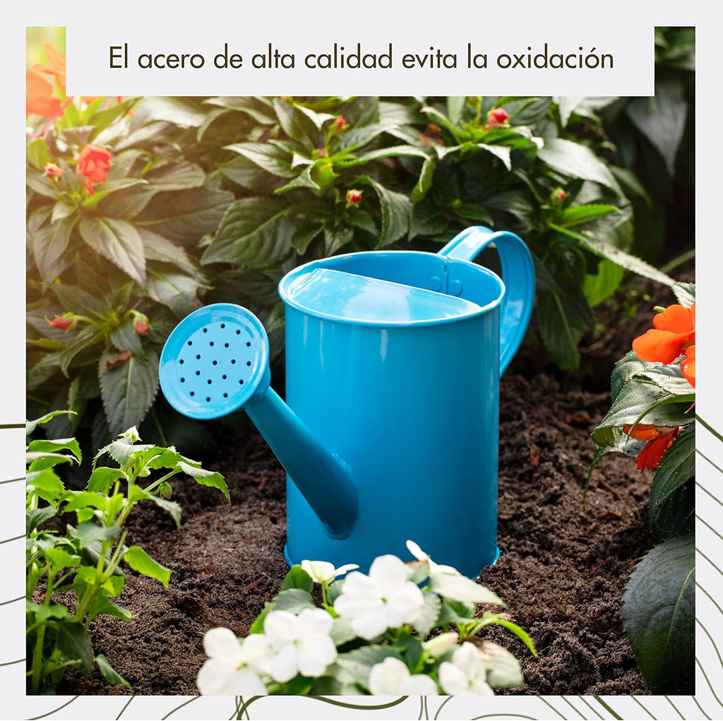 Watering Can for Kids - Play Time or Practical Use - Childs Metal Watering Can - Small Water Can for Boys and Girls