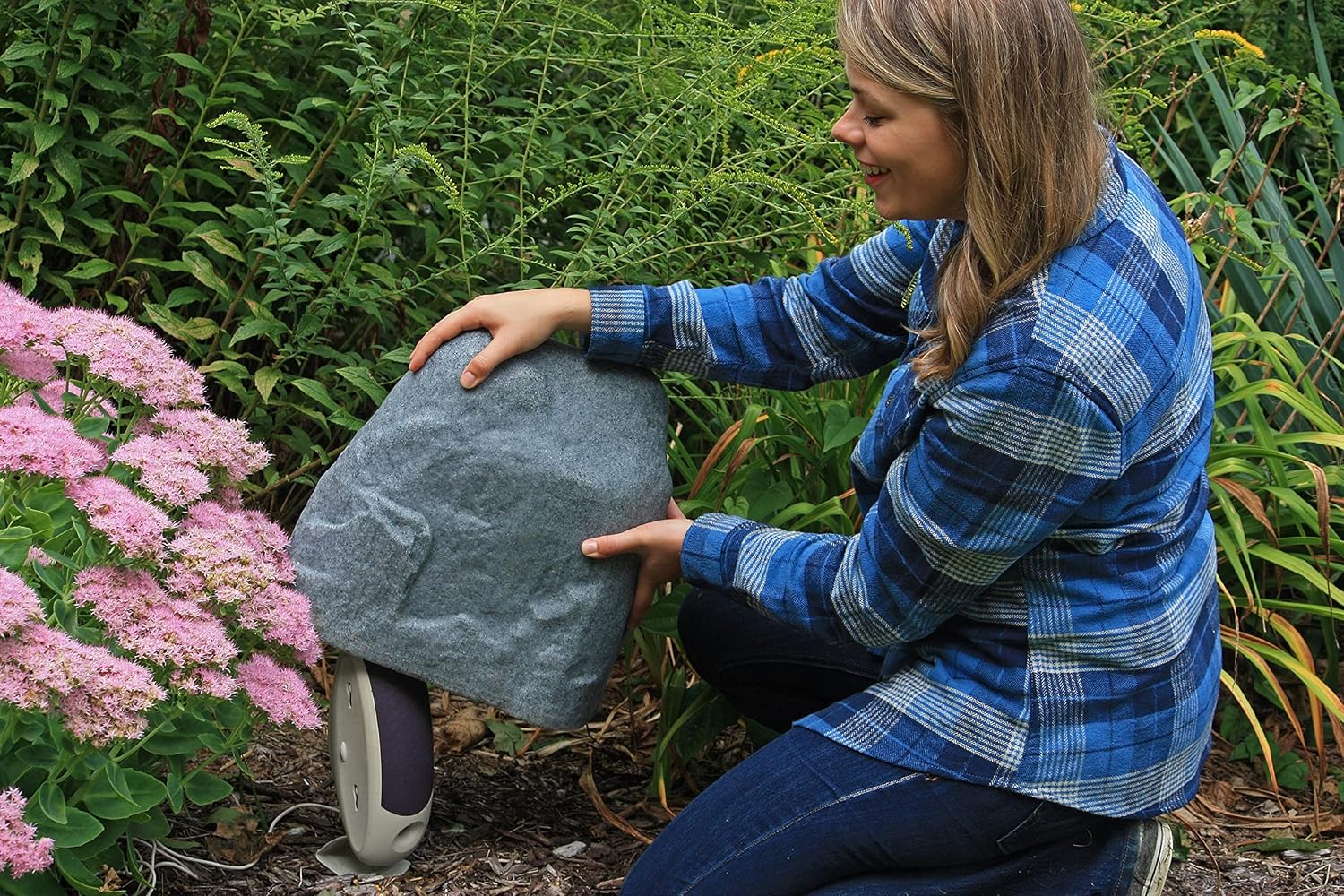 Emsco Group 2187 Landscape Rock - Natural Granite Appearance -Small -Lightweight - Easy to Install | Natural Granite