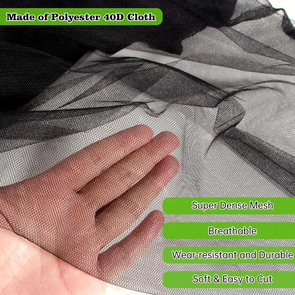 39 x 10 Ft Mosquito Netting for Garden Patio, Breathable Mesh Net for Bird and Insect Protection, Plant Cover for