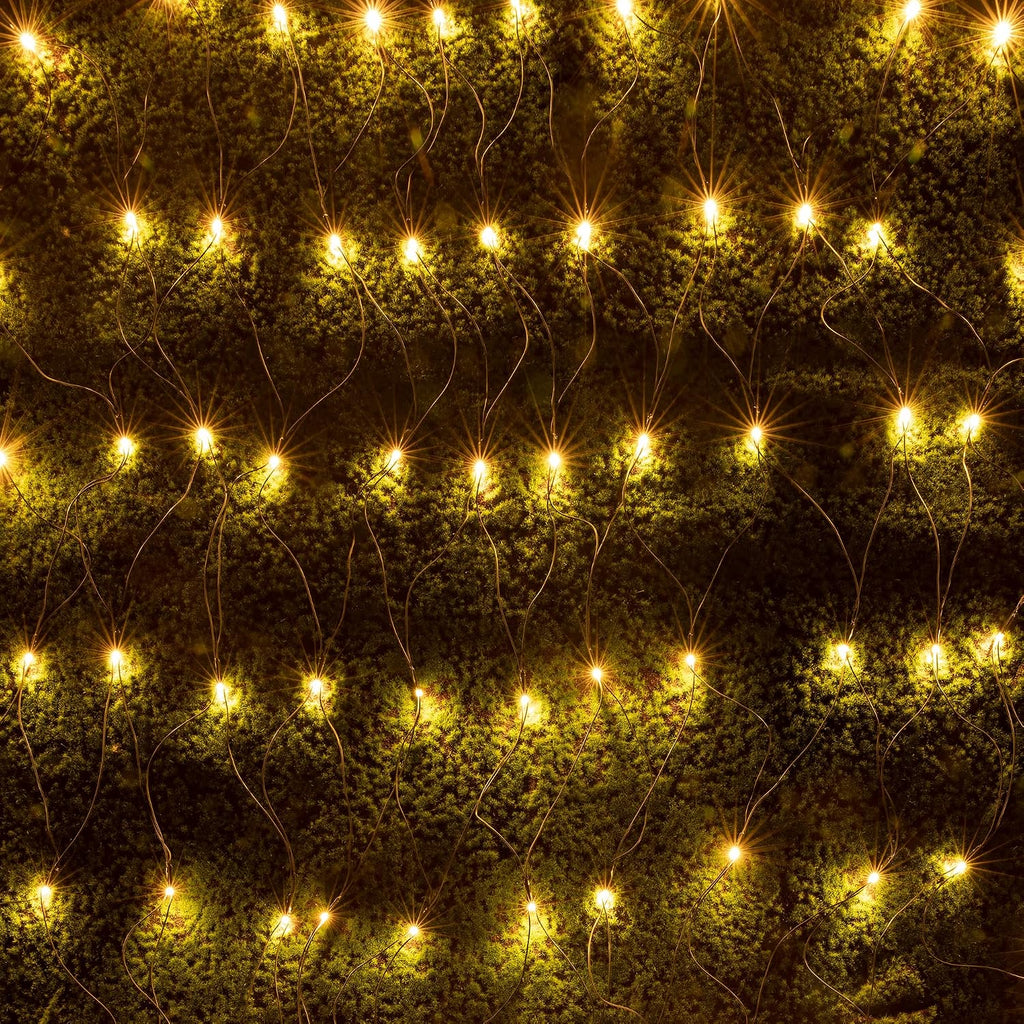 AWQ 200 LED 9.8ftx6.6ft String Lights Net Mesh Lights Christmas Warm White