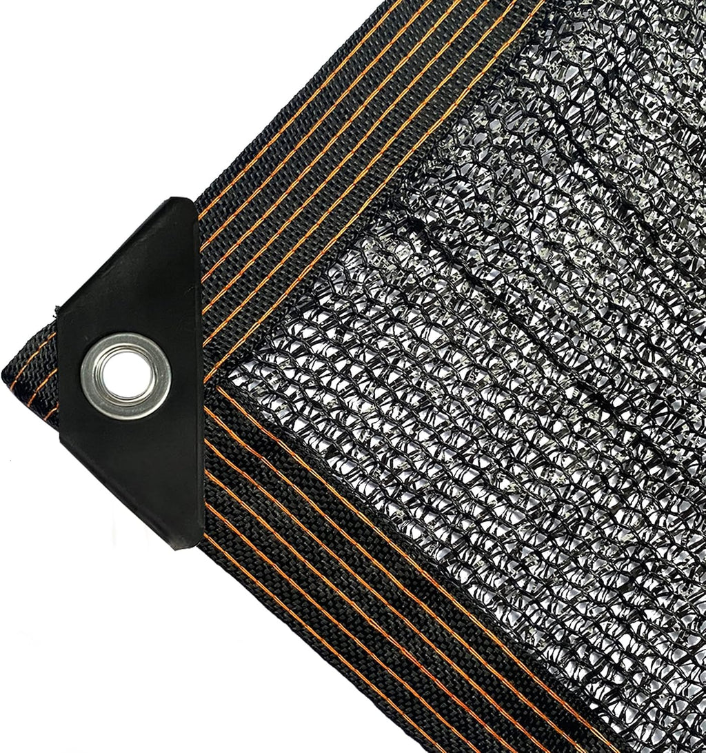 winemana 50% Black Shade Cloth, 10 x 12 FT Durable Mesh Tarp with Grommets, Garden Sunblock Shade Cloth Shading