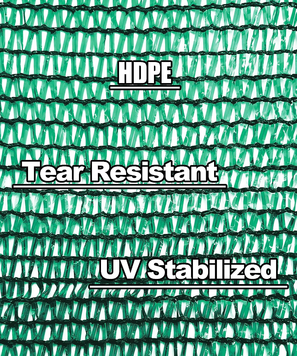 40% Green Shade Cloth, 20ft x 48ft Sun Shade Netting with Grommets | UV Protected Waterproof Garden Plant Cover for