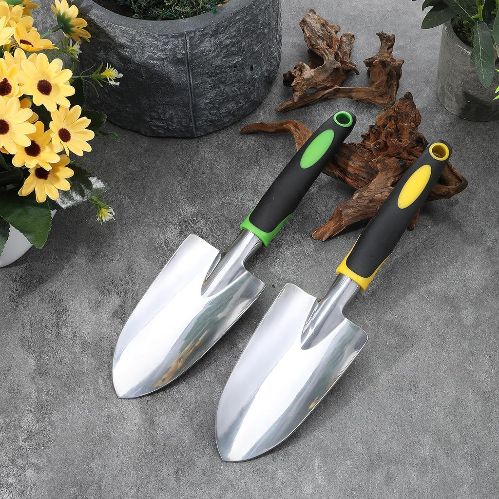 PercyEffie10 Pcs Garden Trowel Bulk, Heavy Duty Shovels Garden Tool, Small Shovel for Digging Metal Hand Trowel Spade