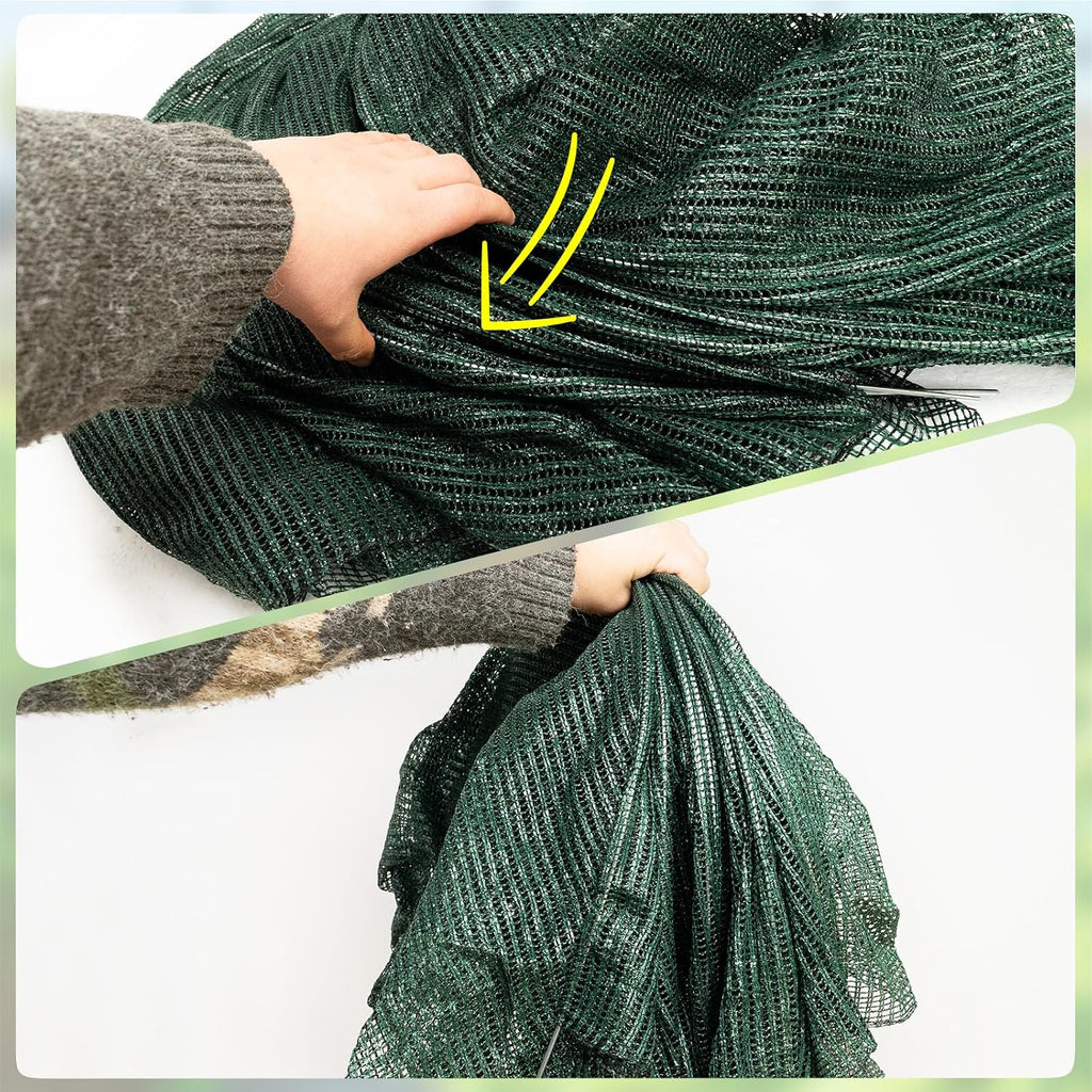 2 in 1 Portable Greenhouse Protection from Sun Heat,Garden Tunnel Shade Net Cover with Quick-Release Technology,Row
