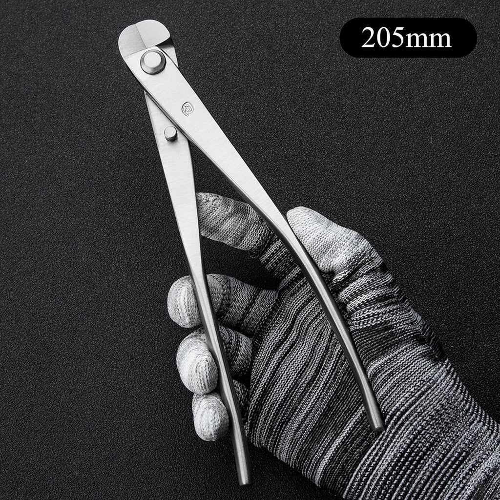 Bonsai Tools 5-Piece Alloy Steel Bonsai tool Kit In Cluding 205mm Wire Cutter / 205mm Round Edge Cutter / 205mm Jin