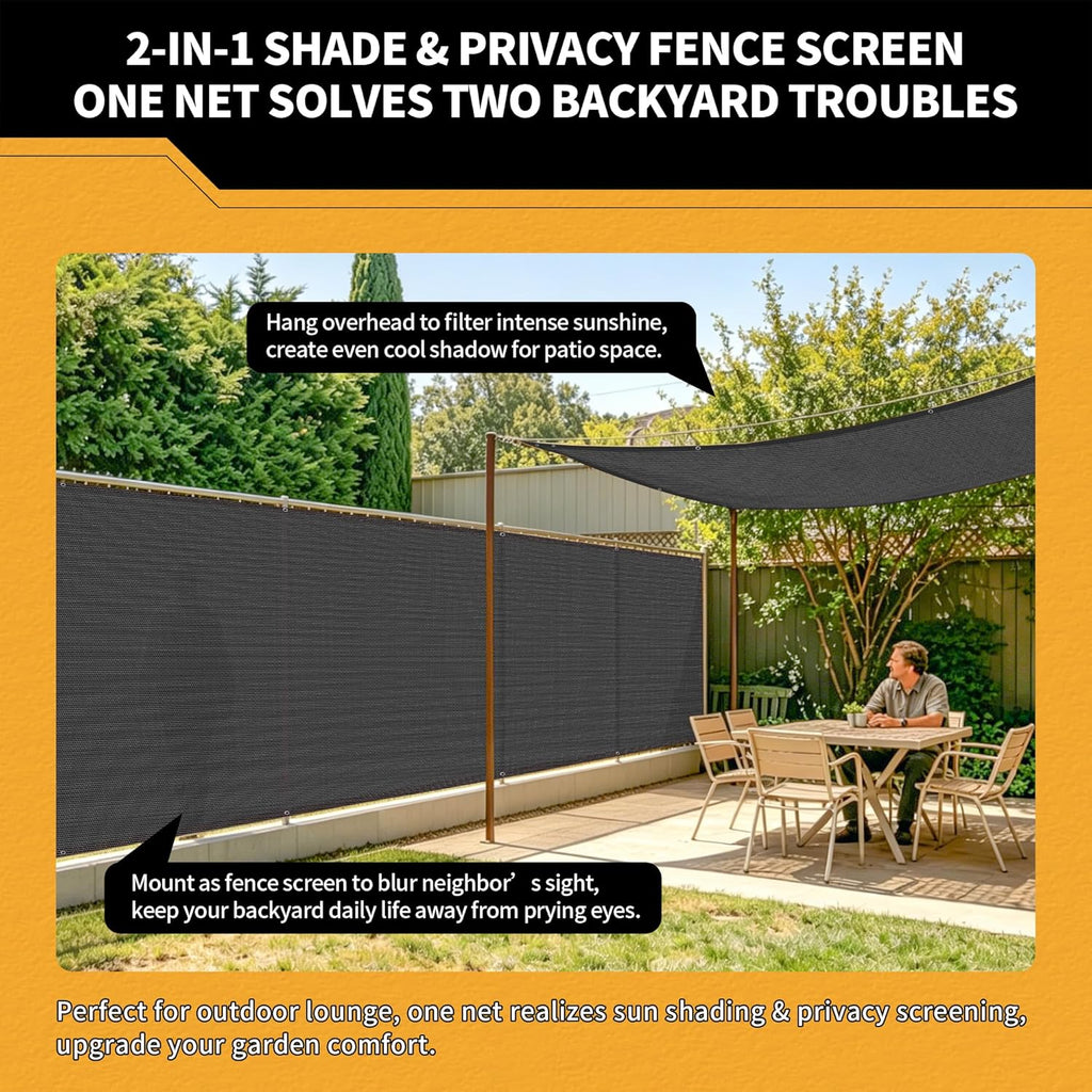 90% Sun Shade Cloth for Garden 20x30Ft UV Resistant Mesh Tarp,Black