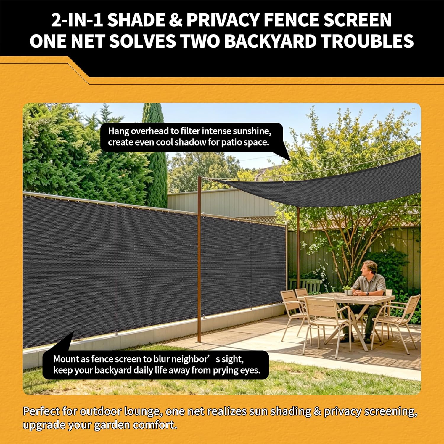 90% Sun Shade Cloth for Garden 20x30Ft UV Resistant Mesh Tarp,Black