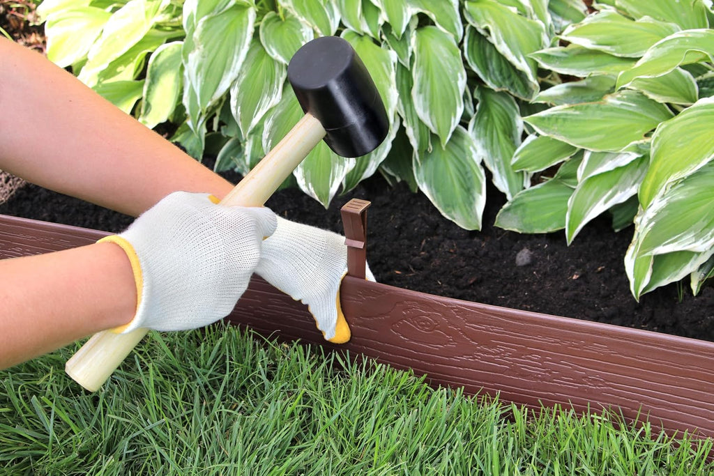 MASTER MARK Terrace Board, Landscape Coiled Edging, Grass Barrier, Bender Board, Flower Bed, Vegetable Garden Borders 5