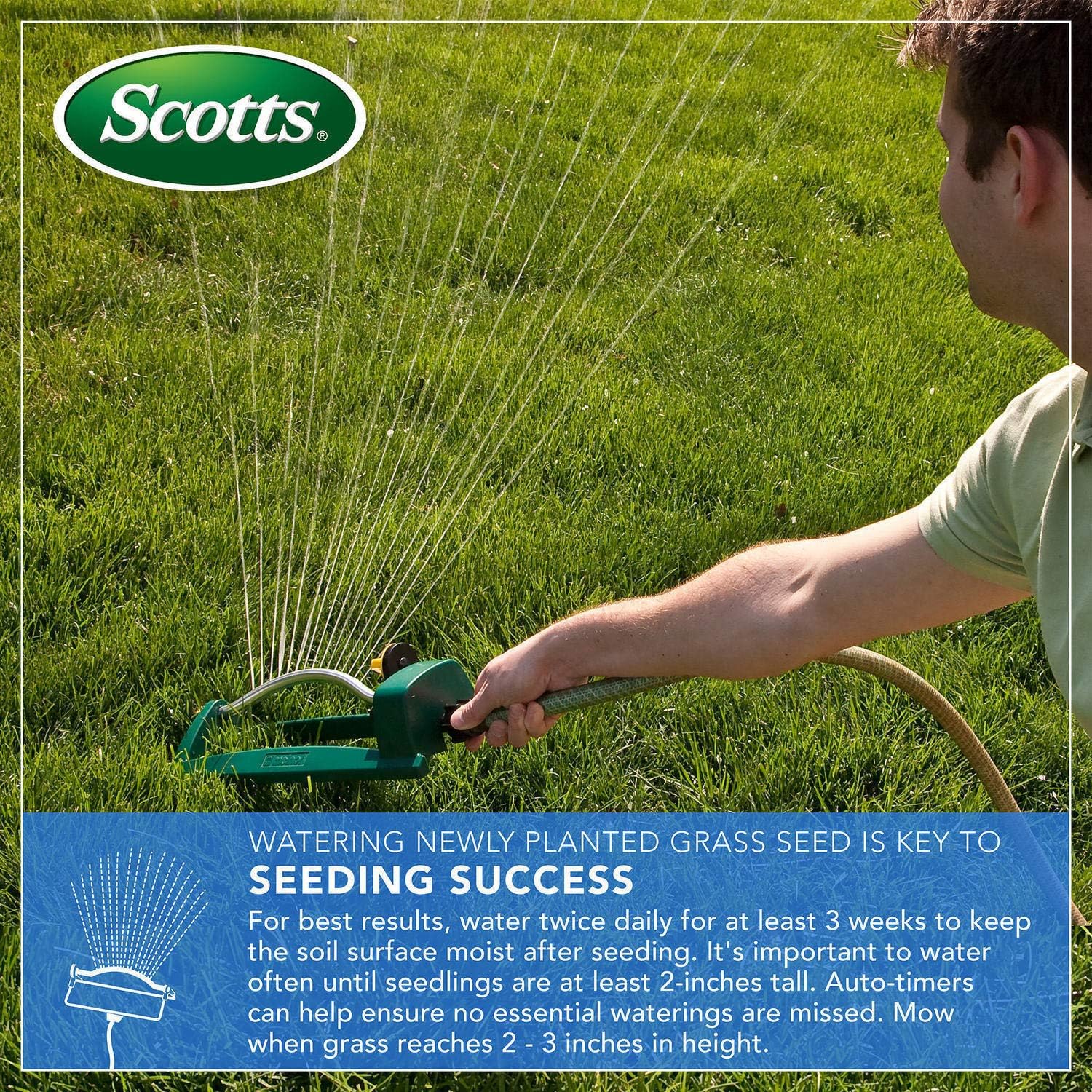 Scotts Turf Builder Thick'r Lawn Sun & Shade, 12 lbs., 12 lbs. (2-Pack) | Combination Seed, Fertilizer and Soil