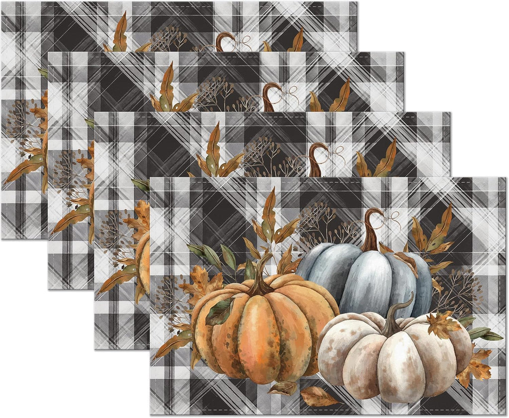 Fall Thanksgiving Pumpkin Napkin Rings Set of 12, Thanksgiving Table Decor