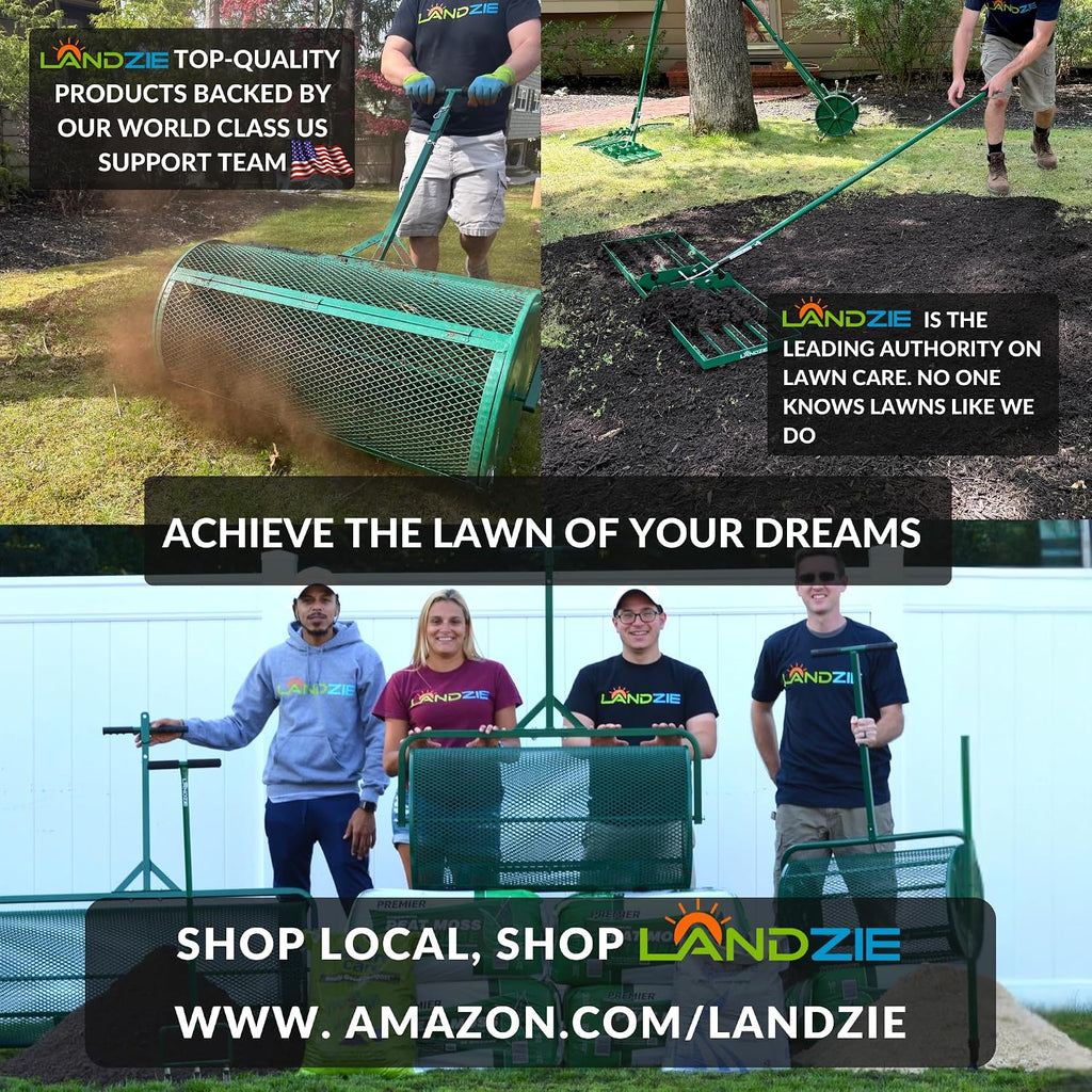 The Original Lawn Leveling Rake – 36" Steel Handle Yard Leveler, Lawn Level Tool for Creating a Flat Surface - Works
