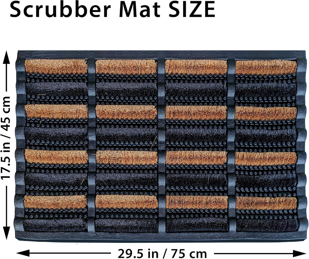 FOOTMATTERS Ninamar Mud Scrubber Tray Mat - 29.5 x 17.5 inch