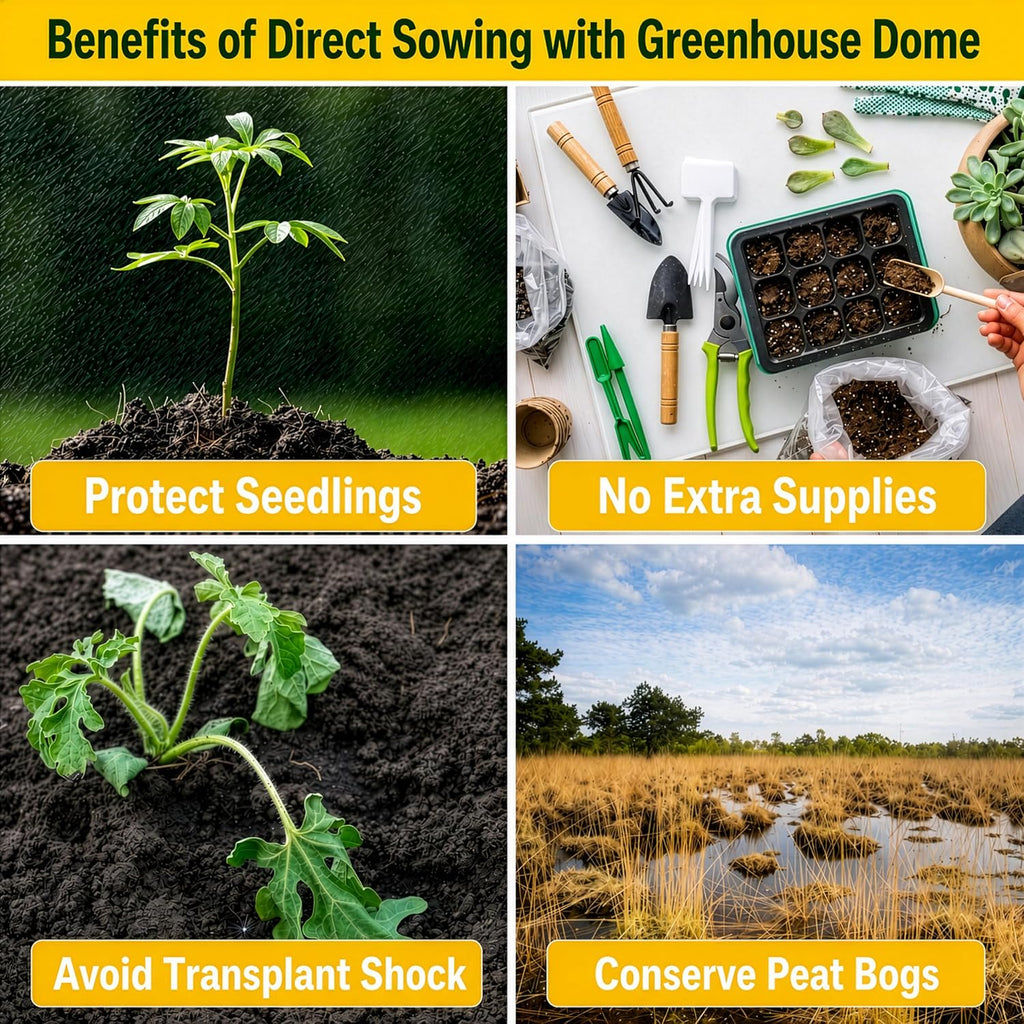 Kids Sunflower Garden Kit – Grow Your Own Sunflowers from Seeds with Greenhouse Germination Domes & Grow Rings, Non-GMO