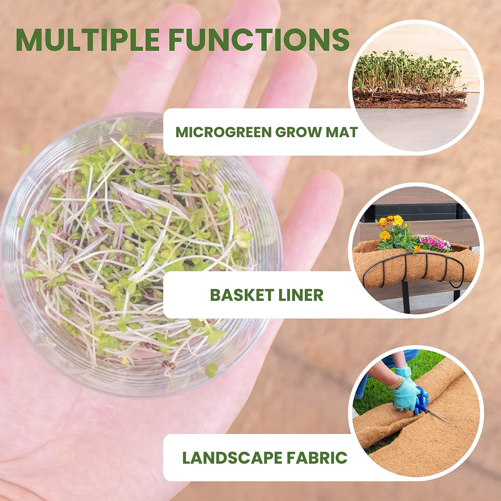 Envelor Coco Coir Grow Mat Growing Media Seed Starter Sprouting Pad