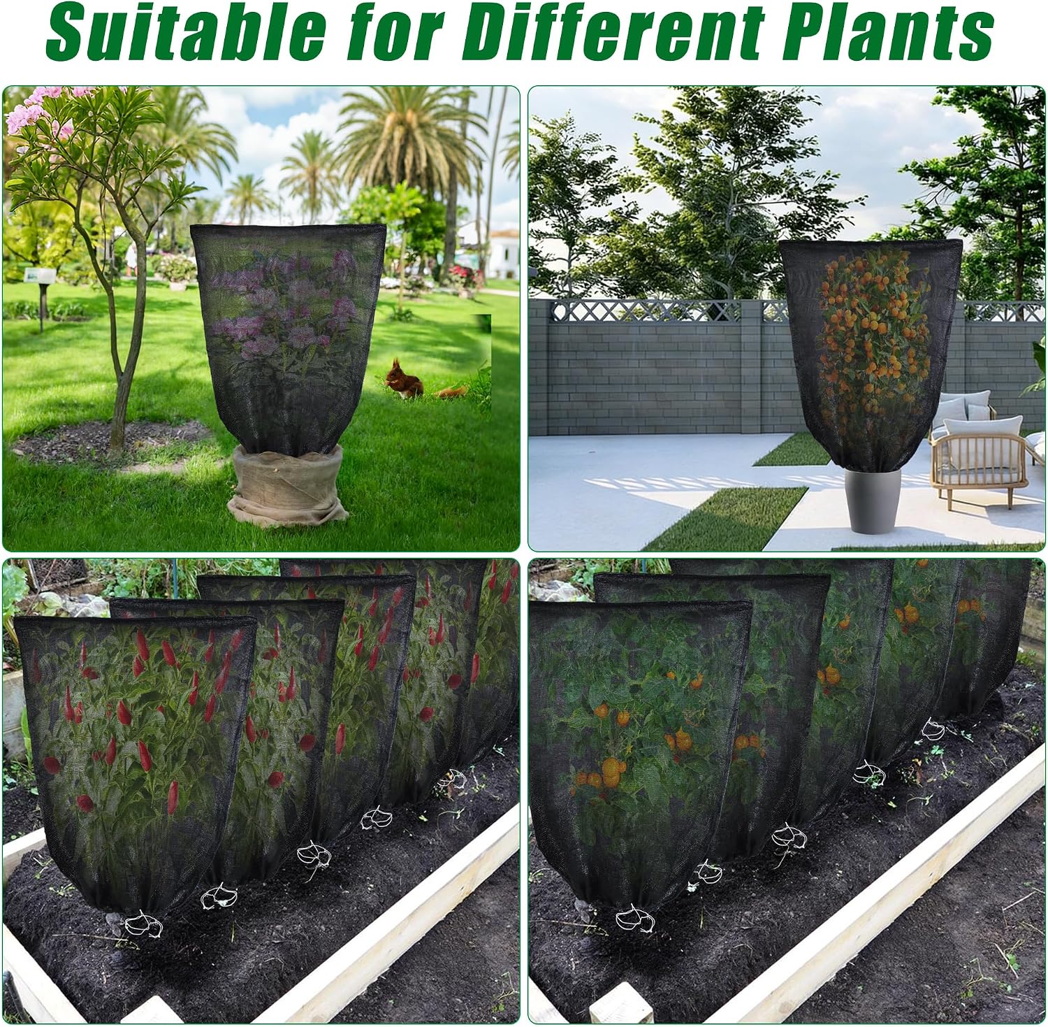 2 Pcs Garden Plant Shade Cover Shade for Plants Shade Cover for Plants | 5.91 x 3.94 Ft Plant Shade Cloth for Garden