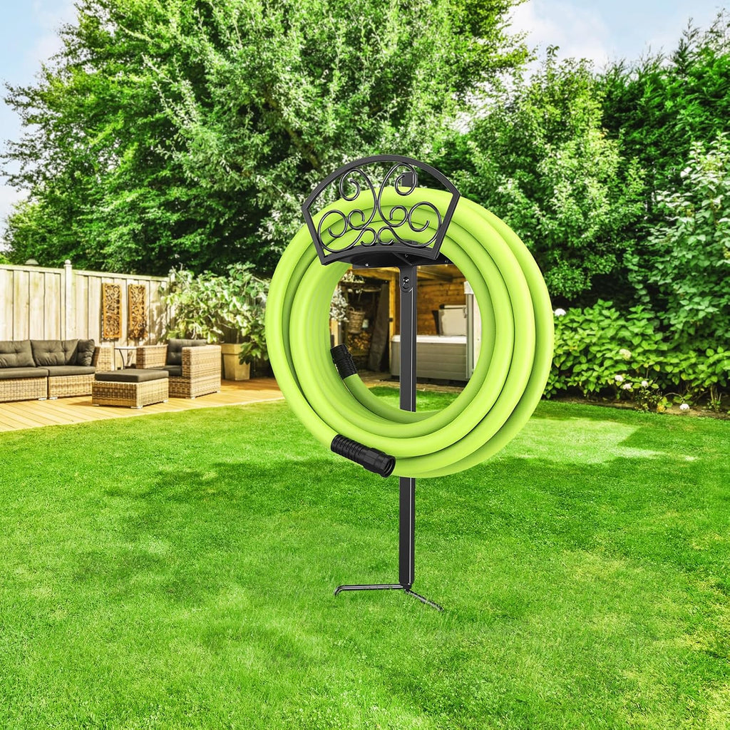 GOFORWILD Hose Holder, Holds 125-Feet of 5/8-Inch Hose, Gift | Garden Decorative Durable Hose Hanger Made of Gauge