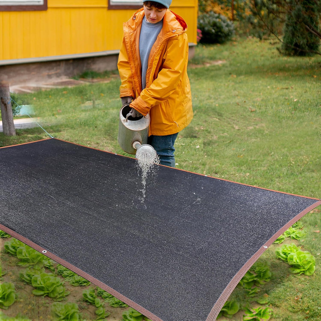 90% Shade Cloth,12×26FT,Tear Resistant Sun Shade Net with Reinforced Grommet,Durable Garden Shade Tarp Cover for