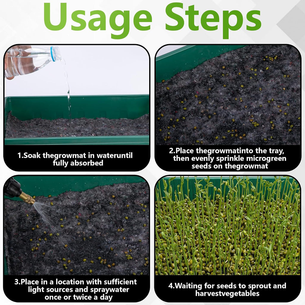 Adnee 145 x 35 Inch Automatic Plant Watering Mat-3mm Thick Self Watering Capillary Mat-Felt Plant Water Wicking Mat for