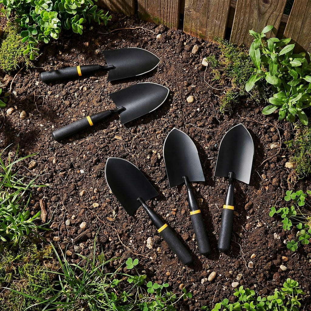 20 Pcs Garden Hand Trowel Heavy Duty Carbon Steel Garden Shovels Tools with Resin Rubberized Handle for Camping