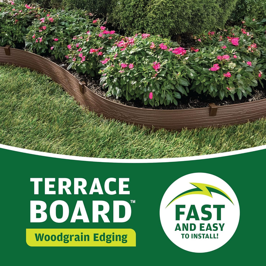 MASTER MARK Terrace Board, Landscape Coiled Edging, Grass Barrier, Bender Board, Flower Bed, Vegetable Garden Borders 5