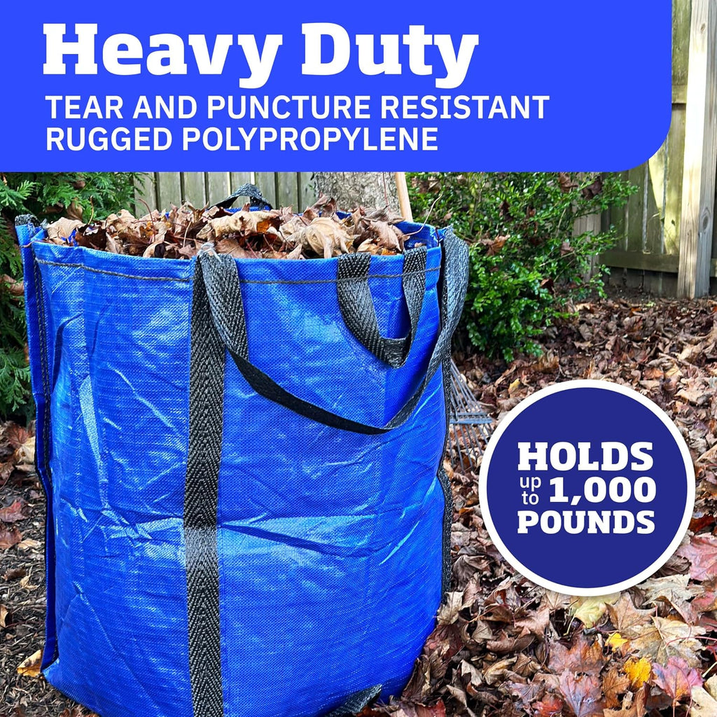 DURASACK Heavy Duty Home and Yard Bags, Multicolored, 3 Pack | 48-Gallon Reusable Self-Standing Lawn and Leaf Bags