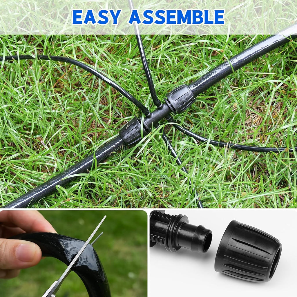 50 FT 1/2 Inch Drip Irrigation Tubing Main Drip Line Hose Tube for Garden Watering Landscape Irrigation System