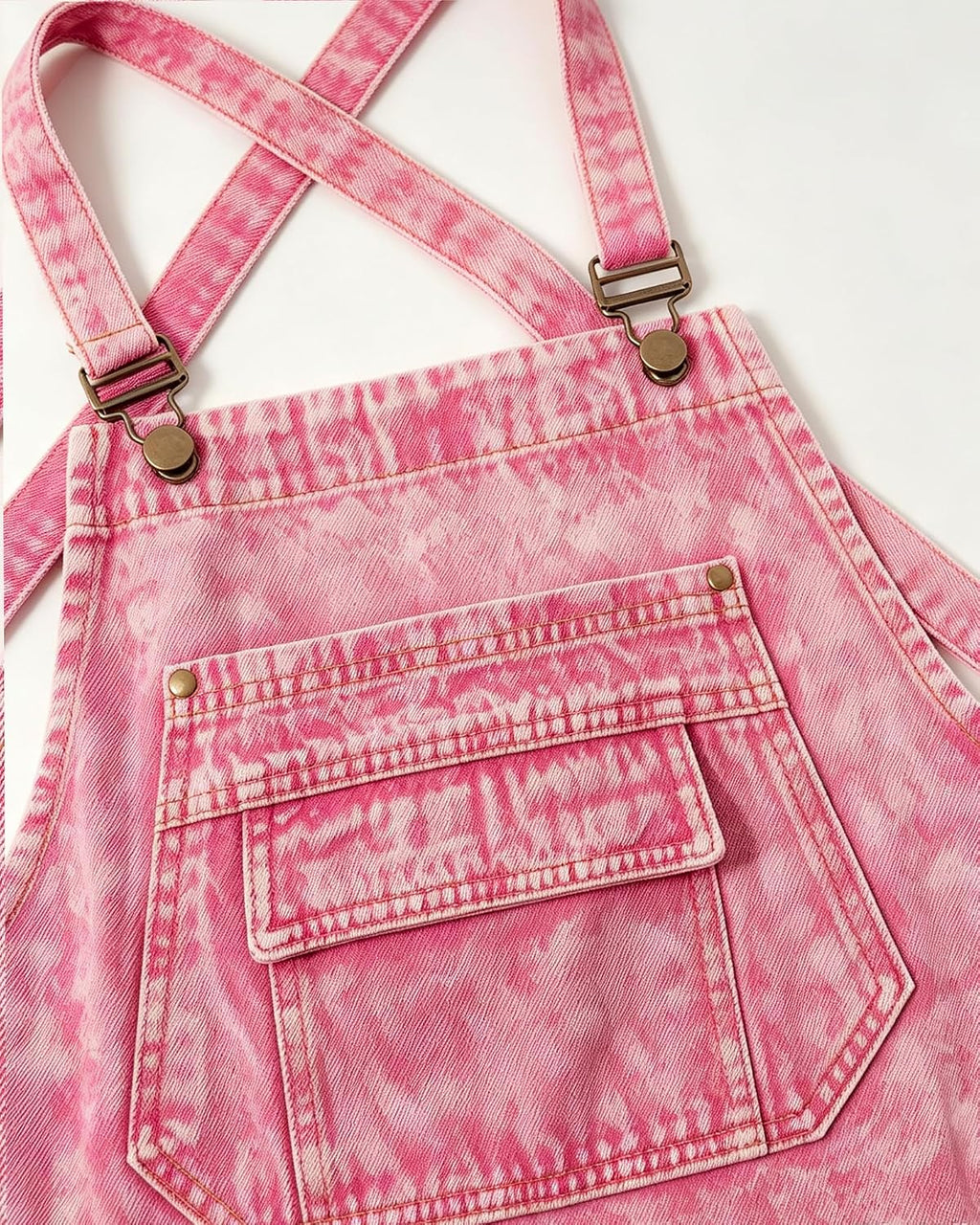 Denim Apron with Pockets for Hair Stylist Adjustable Straps Tool Apron Gardening Jean Work