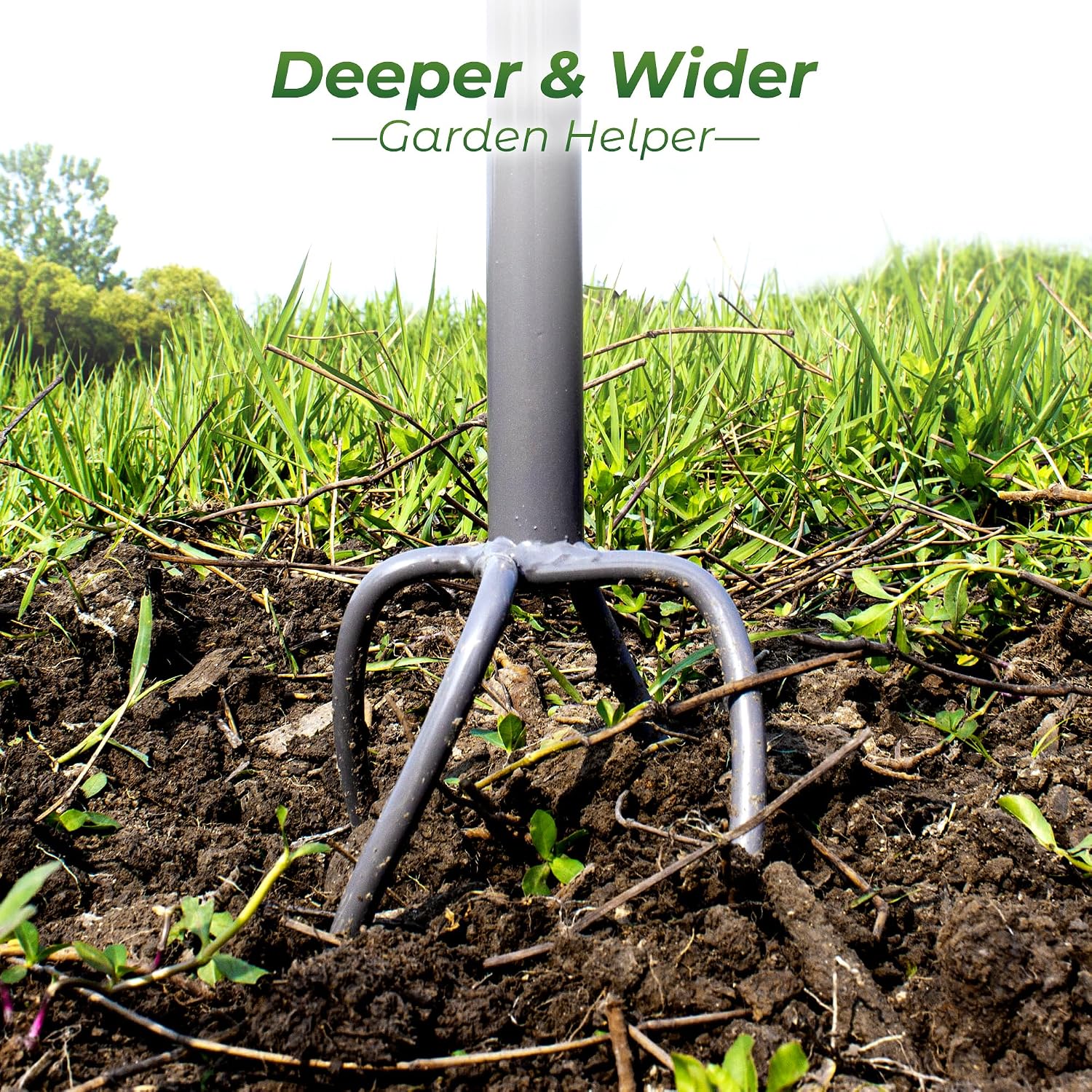Walensee Twist Tiller with Large Steel Claw for Garden Soil Loosening | Manual Hand Tiller Cultivator, Large Steel