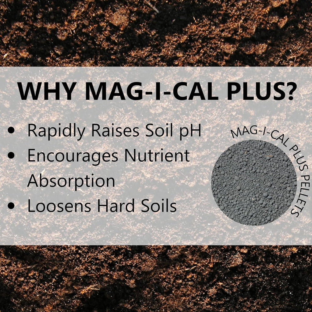 Jonathan Green (11354) Mag-I-Cal Plus Soil Food for Lawns in Acidic & Hard Soils - Soil Amendment for Grass (5,000 Sq.