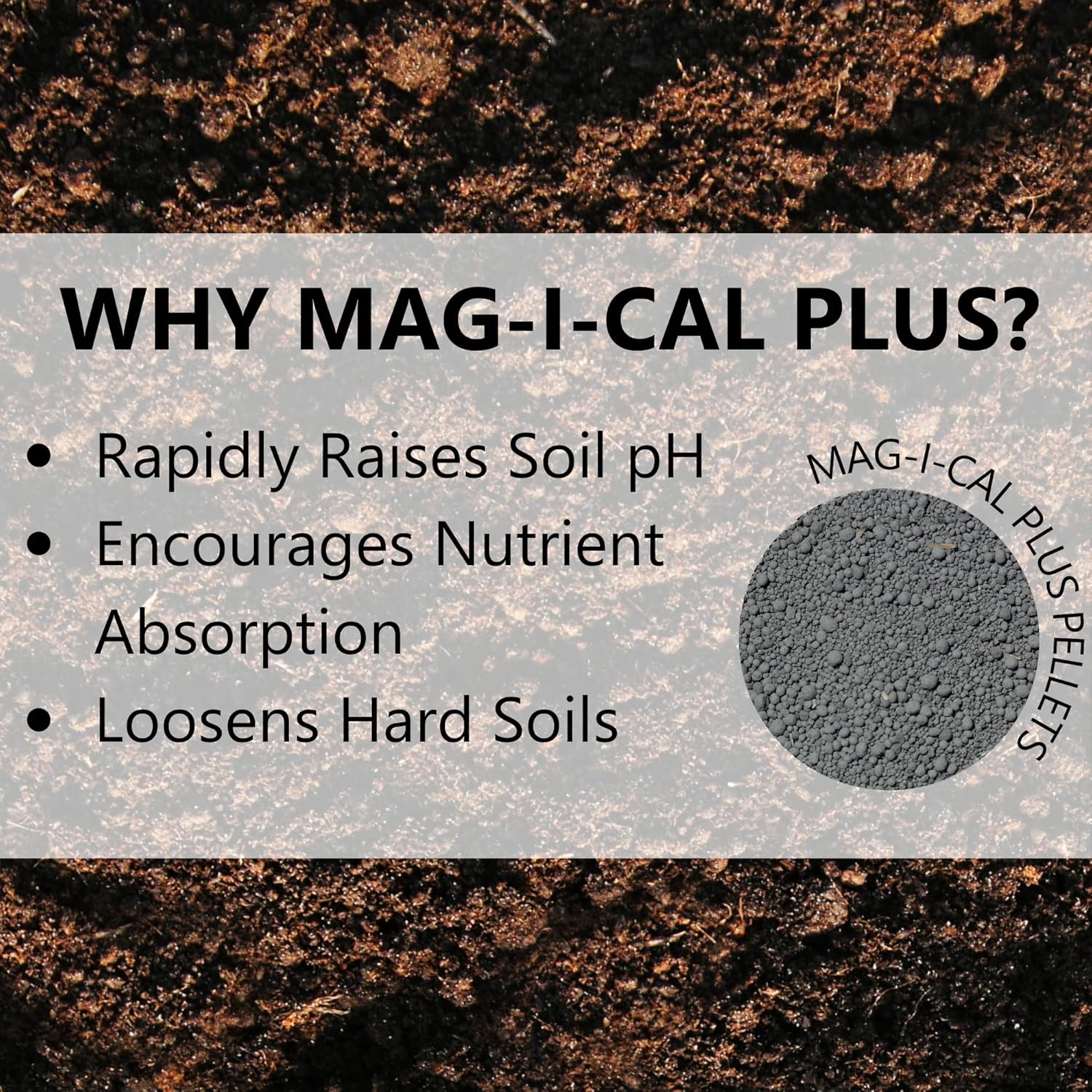 Jonathan Green (11354) Mag-I-Cal Plus Soil Food for Lawns in Acidic & Hard Soils - Soil Amendment for Grass (5,000 Sq.