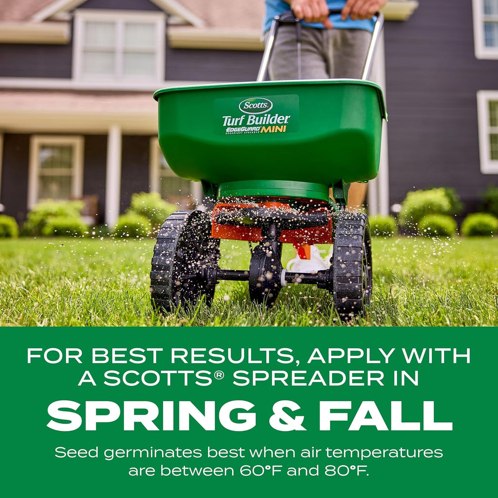 Scotts Turf Builder Thick'R Lawn Sun & Shade, 40 lbs. | Combination Grass Seed, Lawn Fertilizer and Soil Improver