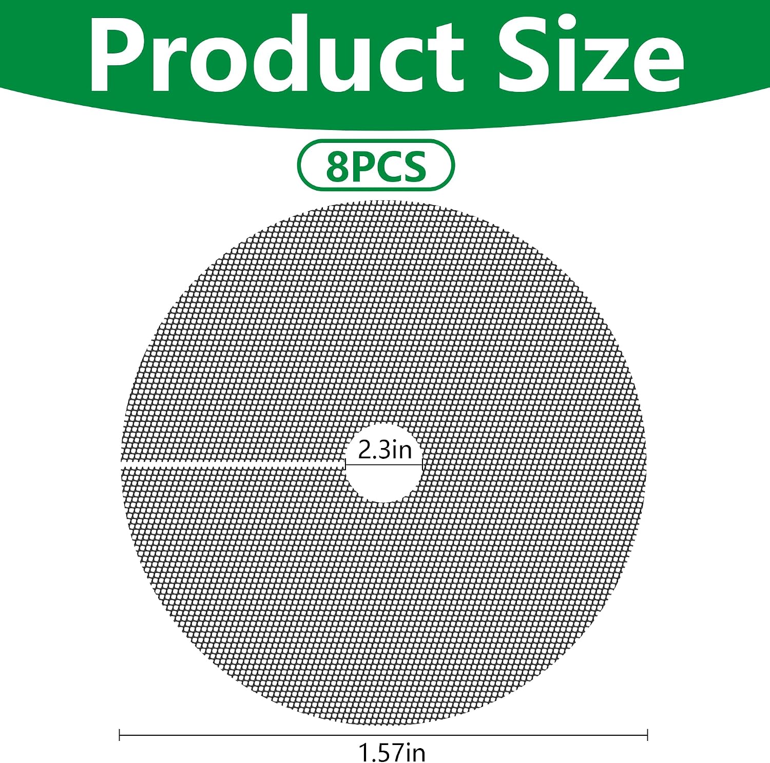Adnee 8 Pcs 15.7 Inch Plant Pot Grids, Cuttable Plant Pot Soil Covers Protectors from Animals, Indoor Round Planter