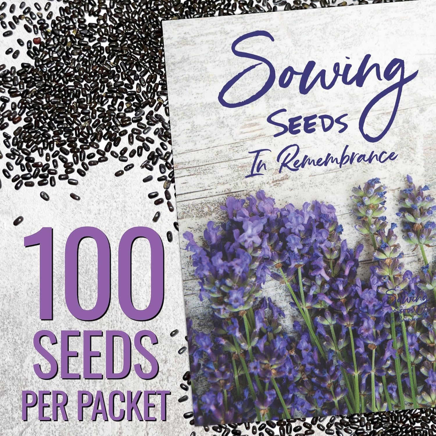 Seed Needs Lavender Seed Packet Gift Favors for Memorial Services Funerals