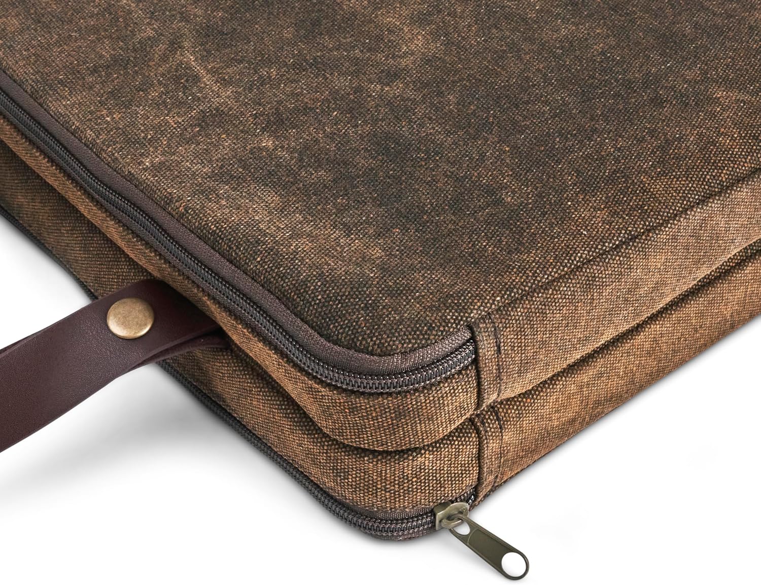 Lawnifi Kneeling Pad for Gardening with Extra Thick Memory Foam, Water Resistant Waxed Canvas and Genuine Leather