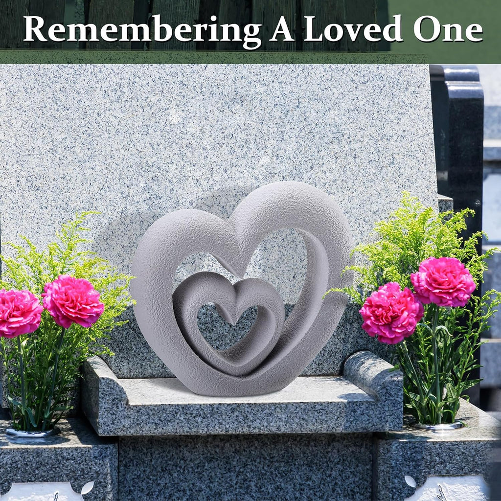 Suzile Nesting Heart Garden Sculpture Resin Outdoor Garden Statues 13.39 x 12.2 x 3.15 Inches Memorial Statues for
