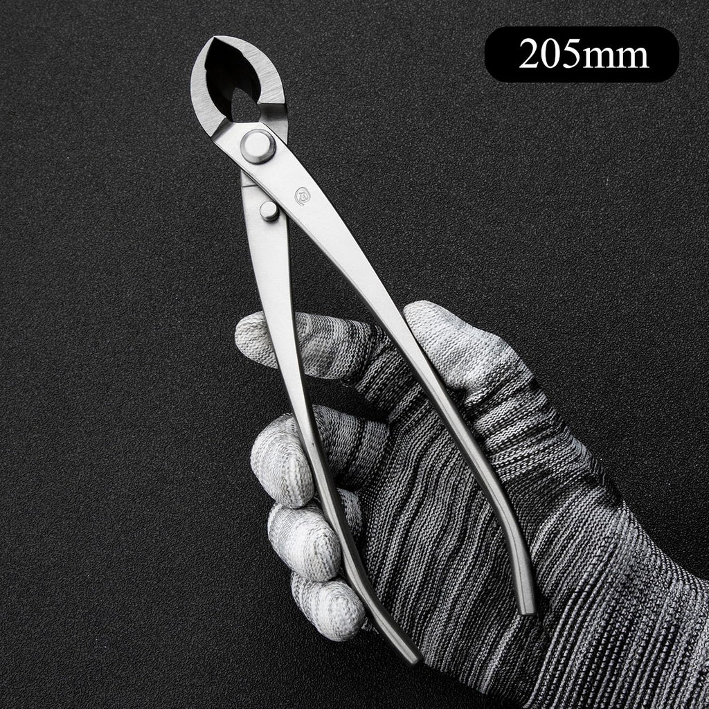 Bonsai Tools 5-Piece Alloy Steel Bonsai tool Kit In Cluding 205mm Wire Cutter / 205mm Round Edge Cutter / 205mm Jin