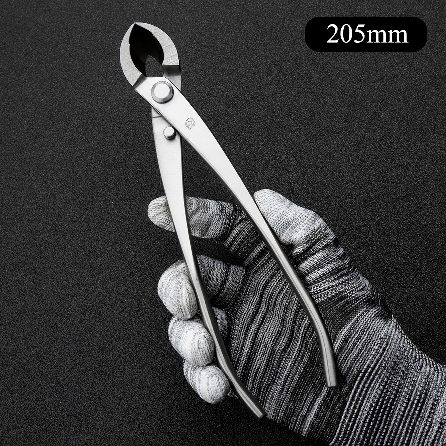 Bonsai Tools 5-Piece Alloy Steel Bonsai tool Kit In Cluding 205mm Wire Cutter / 205mm Round Edge Cutter / 205mm Jin